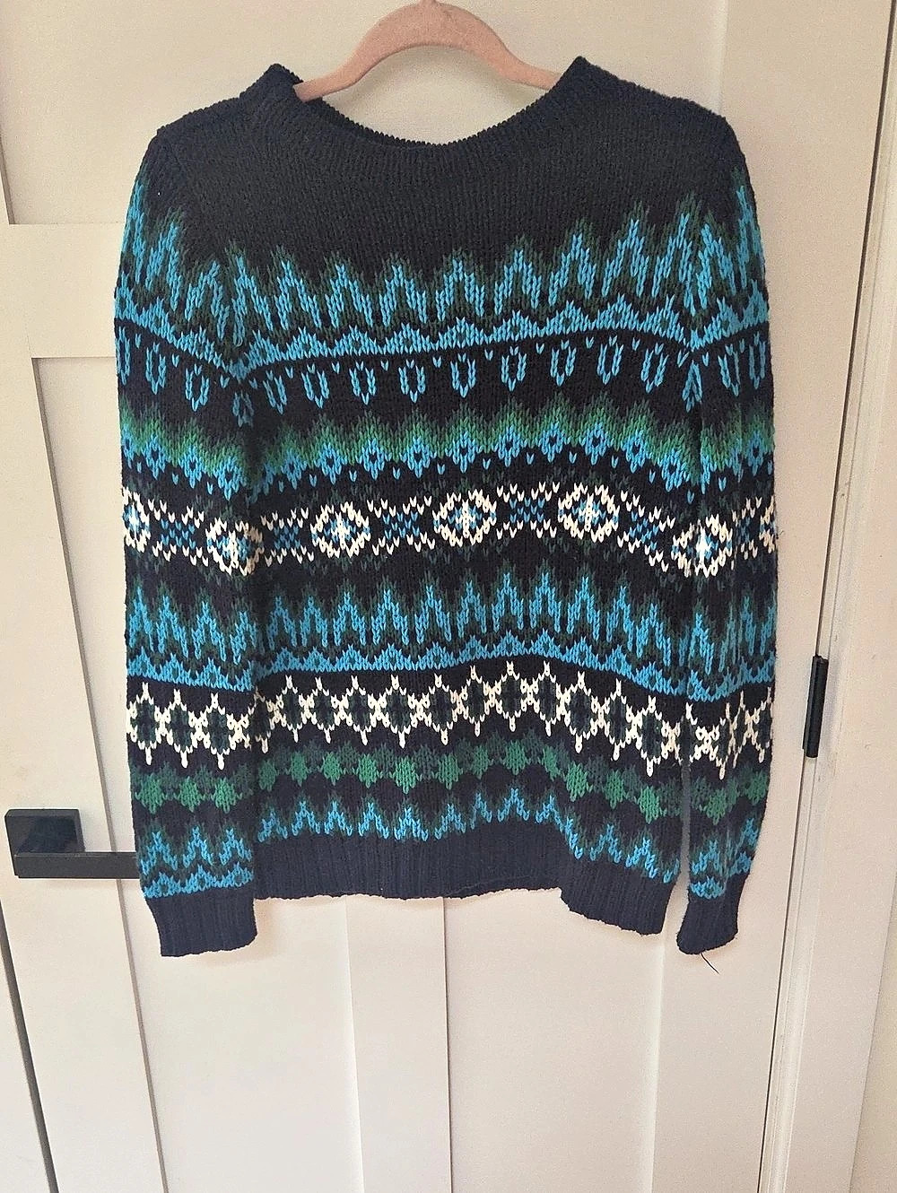 Talbots Fair Isle Geometric Sweater Size Medium